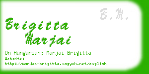 brigitta marjai business card